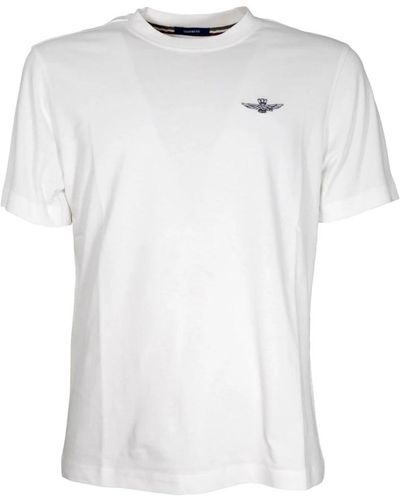 Aeronautica Militare T-shirt uomo jersey di cotone ts2065 colore bianco