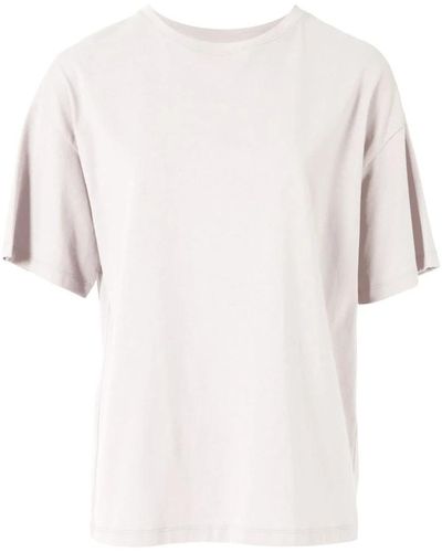 Fracomina Lockeres t-shirt,locker sitzendes t-shirt,locker geschnittenes t-shirt - Weiß