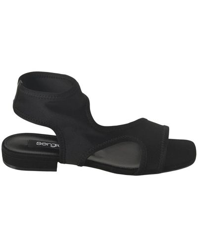 Sergio Rossi Flat Sandals - Black