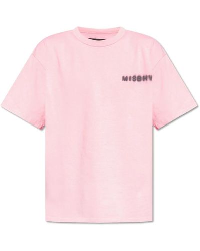 MISBHV T-shirt con logo - Rosa