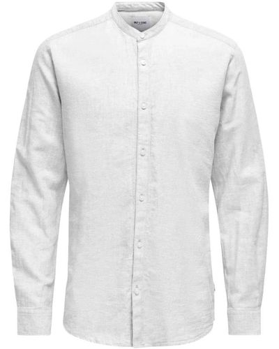 Only & Sons Casual Shirts - White