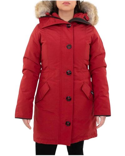 Canada Goose Rote rossclair parka jacke