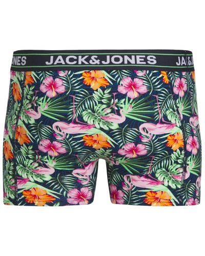 Jack & Jones Flamingo trunks 3er-pack boxershorts kollektion - Blau