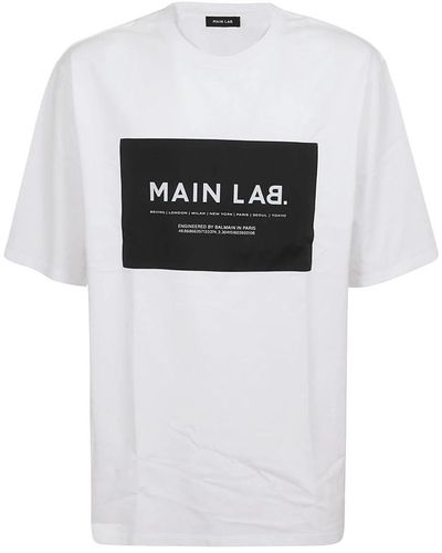 Balmain Main lab label t-shirt - Weiß