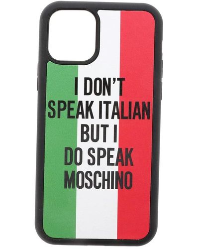 Moschino Italia cover iphone 11 pro max - Vert