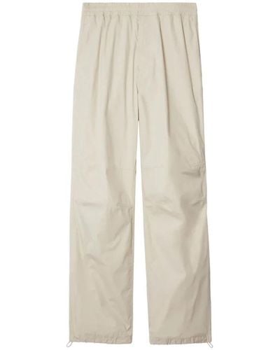 Burberry Straight Pants - Natural