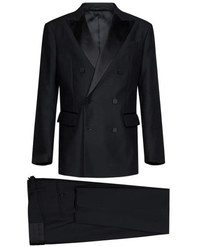 DSquared² Double Breasted Suits - Black