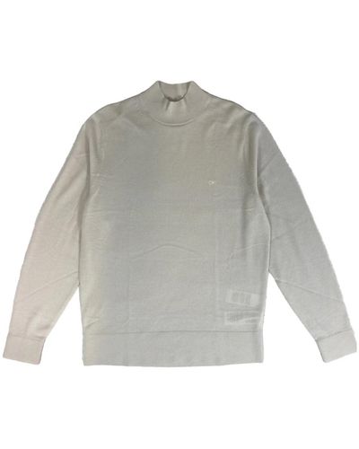 Calvin Klein Merino mock neck sweater - Grigio