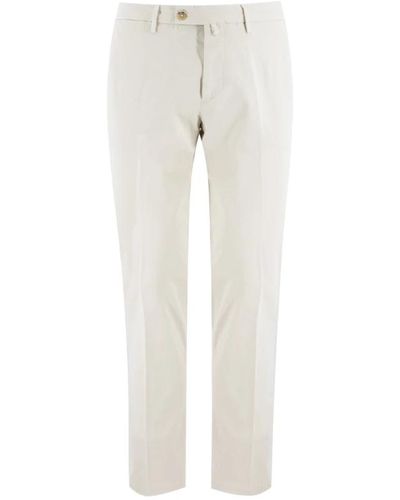 Luigi Borrelli Napoli Slim-fit trousers - Weiß