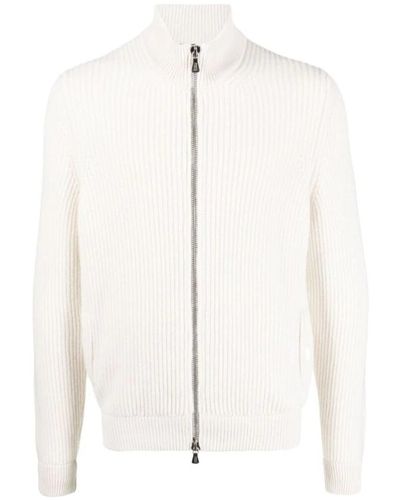 Fedeli Sweatshirts & hoodies > zip-throughs - Blanc