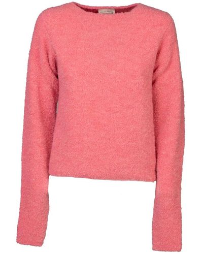 Semicouture Round-Neck Knitwear - Pink