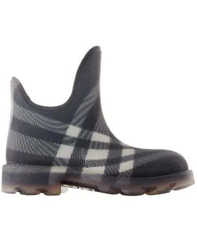 Burberry Stoff boots - Grau