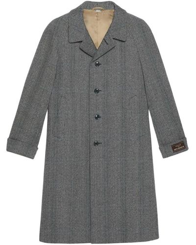 Gucci Coats > single-breasted coats - Gris