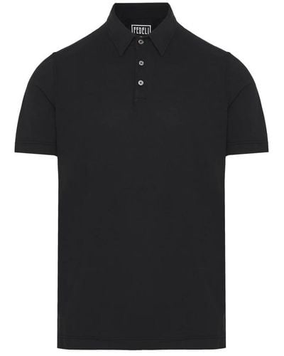 Fedeli Polo Shirts - Black