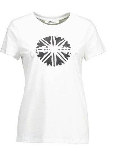 co'couture Circle glitter tee - Weiß