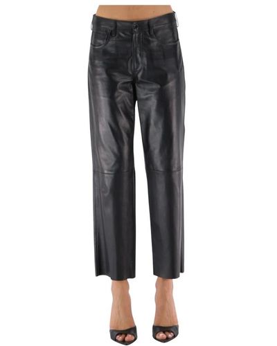 DROMe Leather Trousers - Black