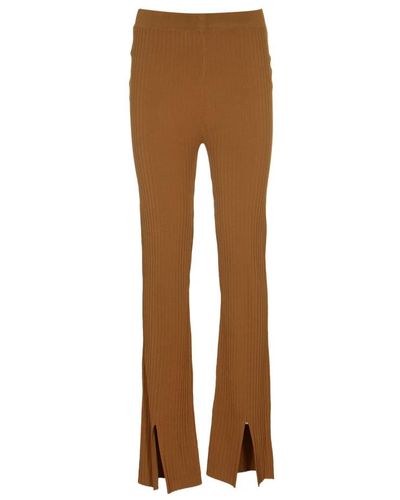 Nanushka Wide Trousers - Brown