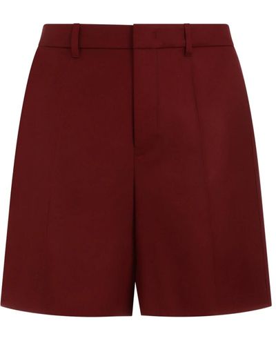 Valentino Rote baumwollmischung shorts ss24