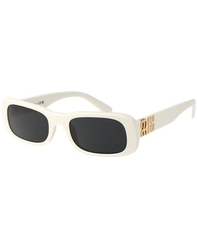Miu Miu Stylische sonnenbrille mit 0mu 08zs - Weiß