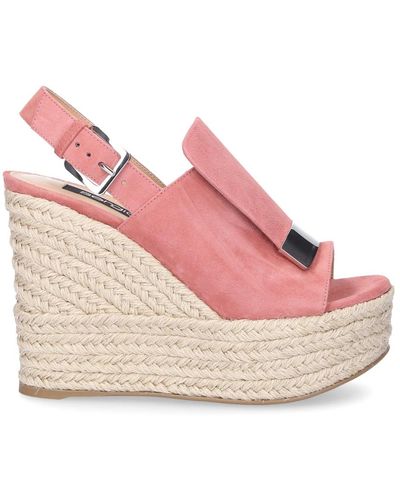 Sergio Rossi Espadrilles sr1 espadrilles cotton silk logo - Rosa