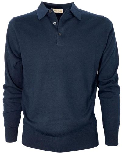 Cashmere Company Polo Shirts - Blue