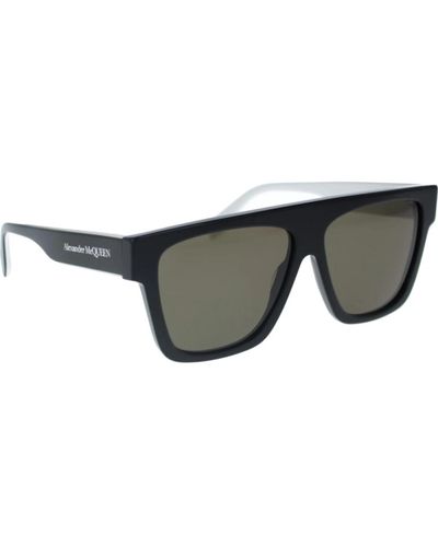 Alexander McQueen Ikonoische sonnenbrille für frauen - Schwarz