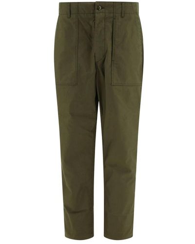 Engineered Garments Pantaloni fatigue in 100% cotone - Verde