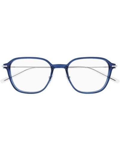 Montblanc Mb0207O Linea Established Eyeglasses - Blue