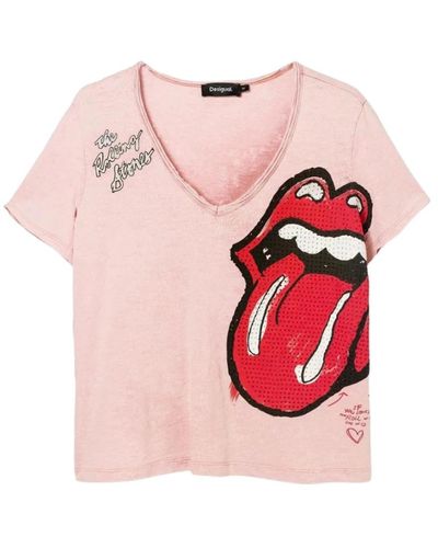 Desigual Tops > t-shirts - Rose
