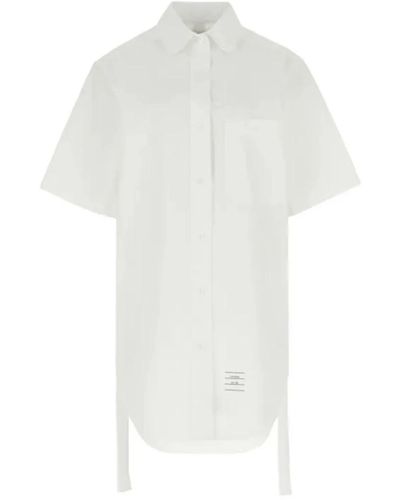 Thom Browne Dresses > day dresses > shirt dresses - Blanc