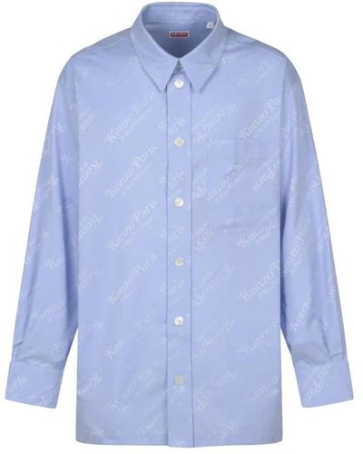 KENZO Casual Shirts - Blue