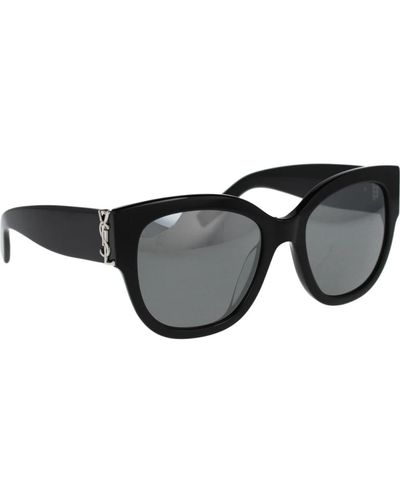 Saint Laurent Ikonoische sonnenbrille mit 2 jahren garantie - Schwarz