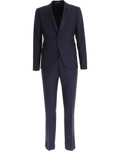 Emporio Armani Single Breasted Suits - Blue
