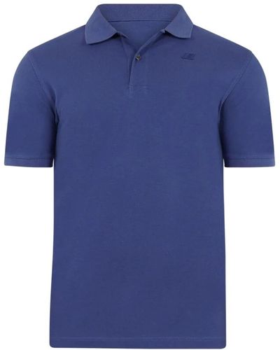 K-Way Baumwoll elasthan polo shirt - Blau