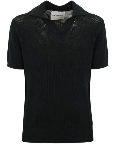 Amaranto Knitwear > v-neck knitwear - Noir