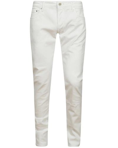 Hand Picked Slim-Fit Jeans - White