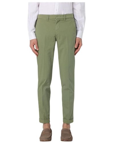 Fay Slim-Fit Trousers - Green