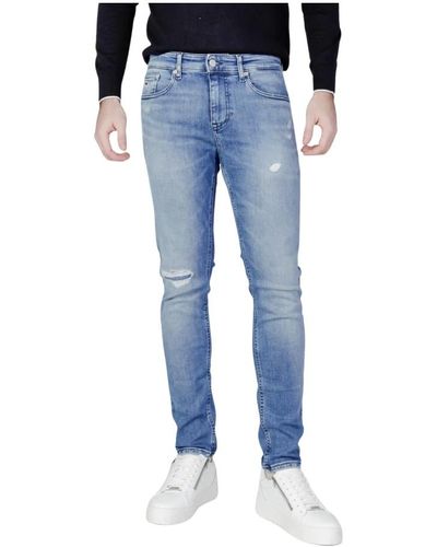 Tommy Hilfiger Blaue denim jeans mit reißverschluss