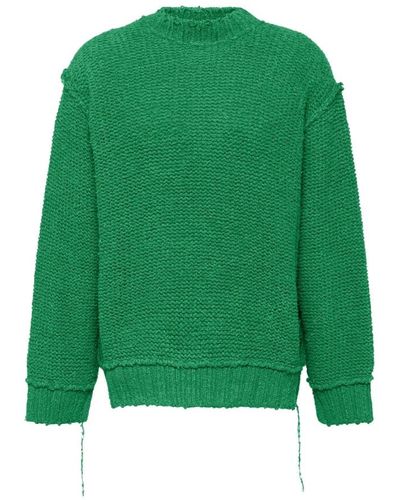 Sacai Knitwear > round-neck knitwear - Vert