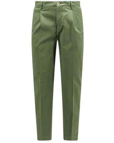 Incotex Pantaloni verdi tapered fit - Verde