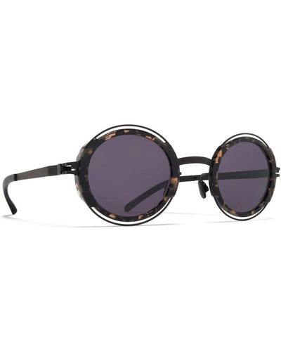 Mykita Occhiali da sole pearl neri - Blu