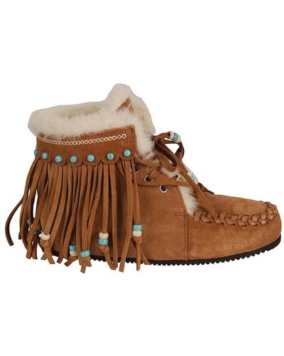Alanui Winter Boots - Brown