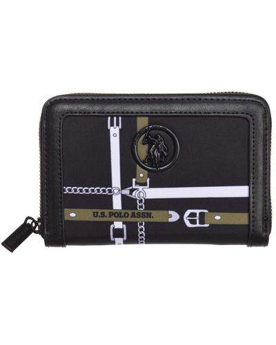 U.S. POLO ASSN. Accessories,synthetische reißverschlusstasche mit mehreren fächern - Schwarz