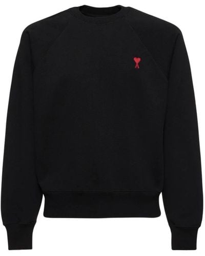 Ami Paris Sweatshirts - Black