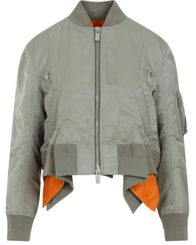 Sacai Jackets > bomber jackets - Gris