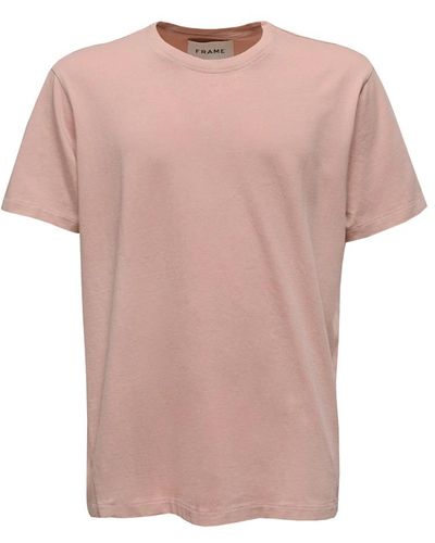 FRAME Rosa baumwoll t-shirt - Pink