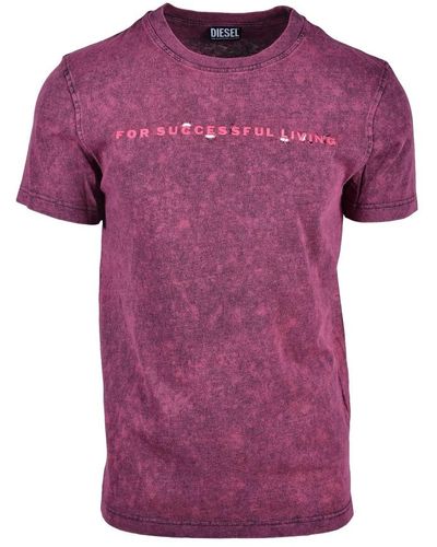 DIESEL T-Shirts - Purple