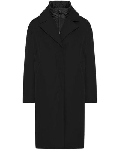 DUNO Single-Breasted Coats - Black