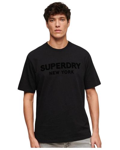 Superdry Stylisches t-shirt für männer - Schwarz