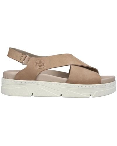 Rieker Flat Sandals - Brown
